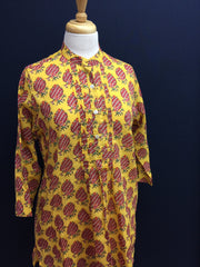 Everyday Block Printed Tunic- Fitted