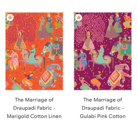 The Marriage of Draupadi Fabric