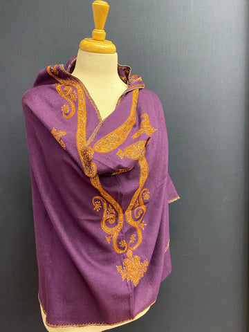 Hand Embroidered Fine Wool
