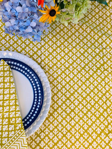 Chartreuse Flower - Tablecloth