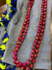NEW! Silk Sari Bead 2-string