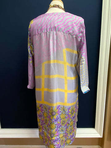 Ajmer Flower Silk Dress