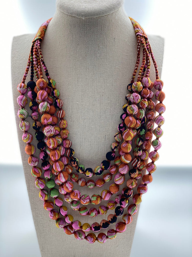 Sari deals bead necklace